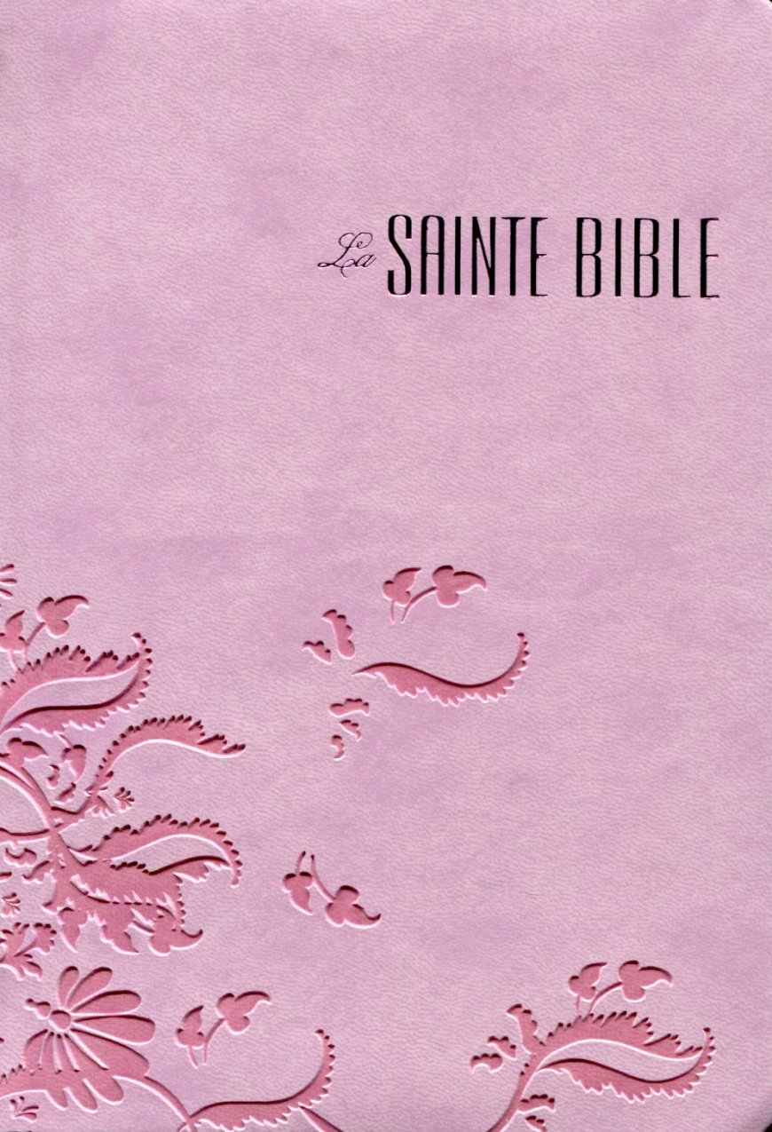 La Sainte Bible Louis Segond 1910 Souple, Rose Arabesque Esa 902